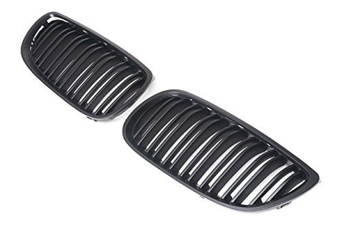 Kühler- Sport- Front- Doppel- Rippen- Grill Schwarz Matt Eintragungsfrei Set von goingfast