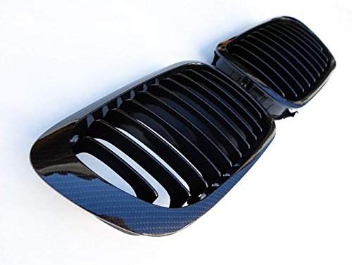 Kühler- Sport- Front- Rippen- Grill Carbon Look Eintragungsfrei Set von goingfast