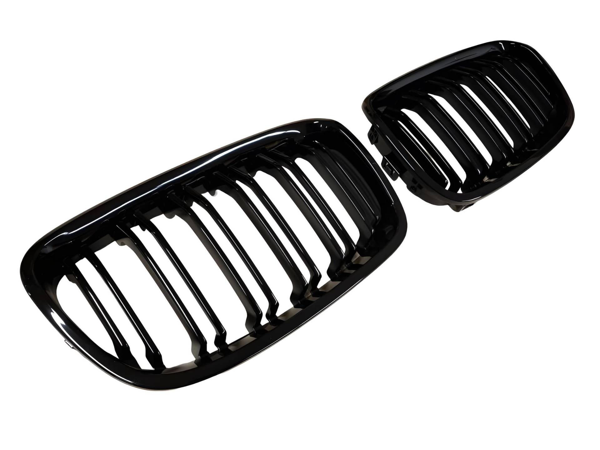 Kühler- Sport- Front- Rippen- Grill Glanz Schwarz Eintragungsfrei Set von goingfast