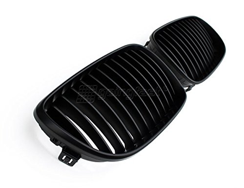 Kühler- Sport- Front- Rippen- Grill Schwarz Matt Eintragungsfrei Set von goingfast