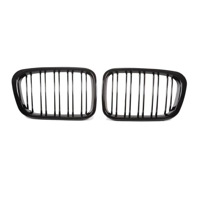 Kühler- Sport- Front- Rippen- Grill Schwarz Glanz Eintragungsfrei Set von goingfast