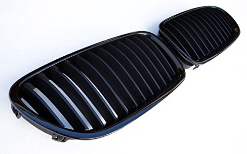 Kühler- Sport- Front- Rippen- Grill Schwarz Glanz Eintragungsfrei Set von goingfast