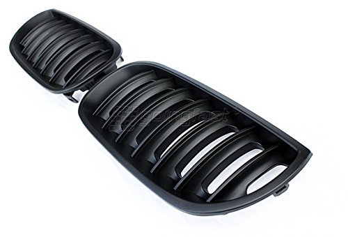 Kühler- Sport- Front- Rippen- Grill Schwarz Matt Eintragungsfrei Set von goingfast