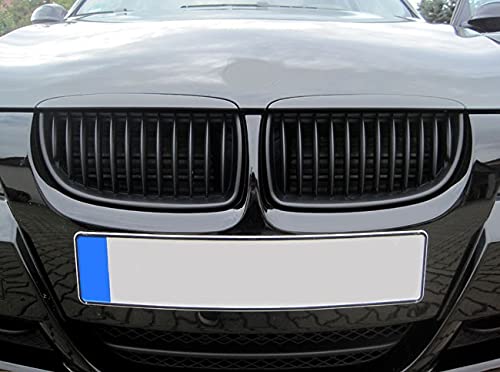 Kühler- Sport- Front- Rippen- Grill Schwarz Matt Eintragungsfrei Set von goingfast