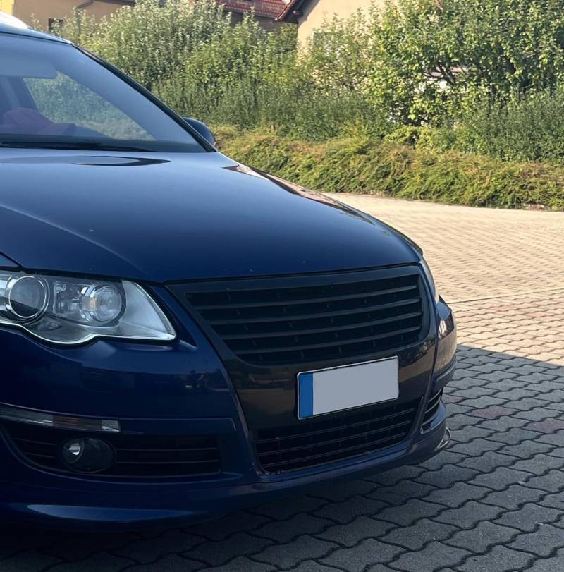 Kühler- Sport- Front- Rippen- Grill ohne Emblem Schwarz Eintragungsfrei von goingfast