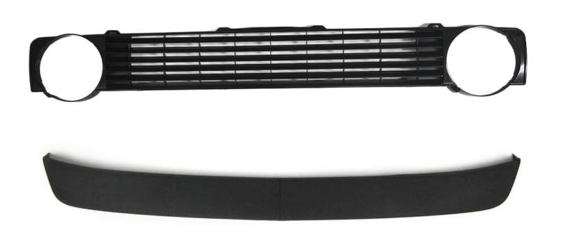 Kühlergrill ohne Emblem Front Spoiler Lippe Frontlippe Breit Tief passend für VW Golf 1 von goingfast