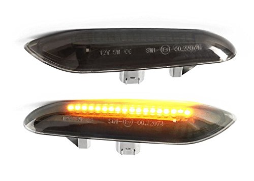 LED Seitenblinker Klar Rauchglas Schwarz Links+Rechts Set von goingfast