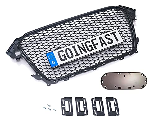 Passend für Audi A4 B8 Kühlergrill Sport Wabengrill Front Grill mit Emblemhalter von goingfast