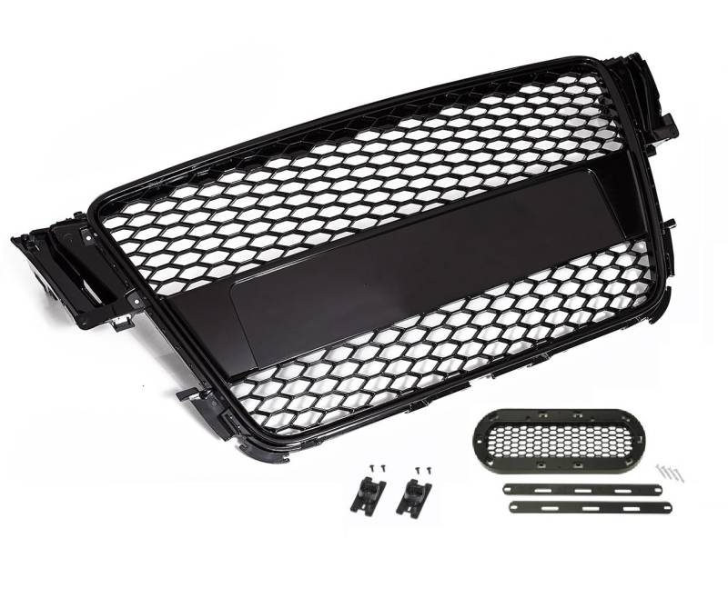 Kompatibel mit A5 B8 S5 RS5 Kühlergrill Frontgrill Waben Grill Sport Tuning Emblemhalter von goingfast