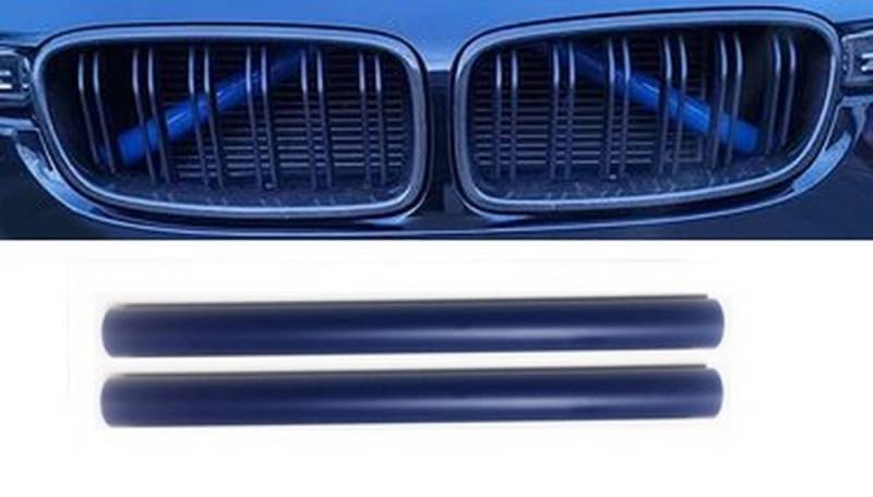 Front Grill V Streben Zierleisten Streifen Kühlergrilleinsätze Blau passend für F20 F21 F22 F23 F30 F31 F32 F33 F34 F36 G11 G12 G14 G30 G31 von goingfast