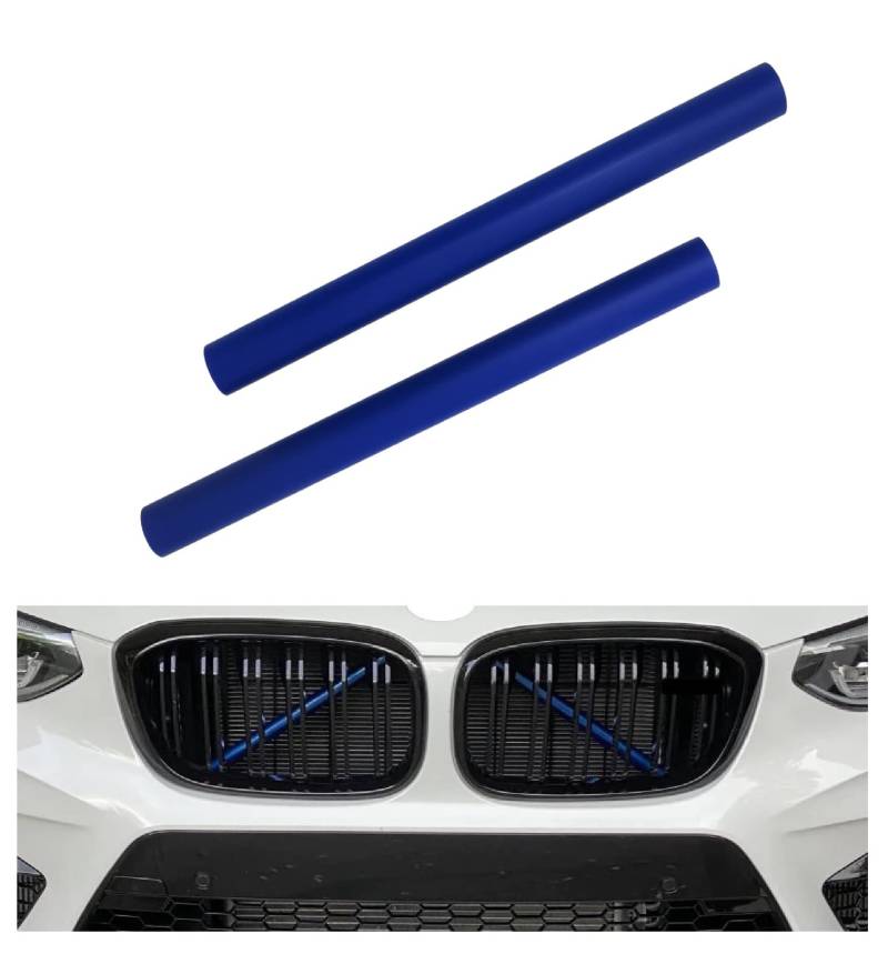 Passend für BMW G01 G02 G05 G06 G07 G30 G38 G32 Front Grill V Streben Zierleisten Streifen Blau von goingfast