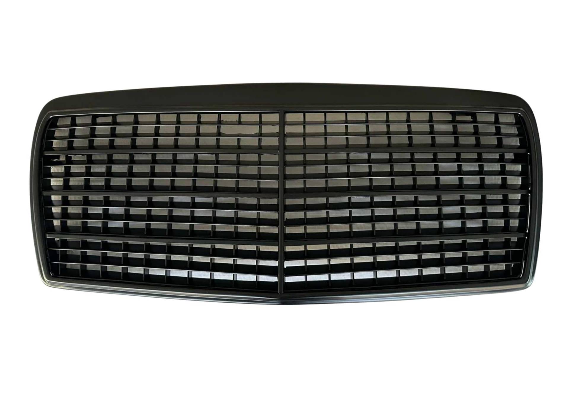 Passend für Mercedes W124 Grill Kühlergrill Frontgrill Schwarz Matt 06/93-95 von goingfast