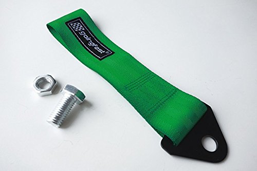 Rennsport Abschlepp Öse Band Seil Schlaufe Racing Tow Hook Grün von goingfast