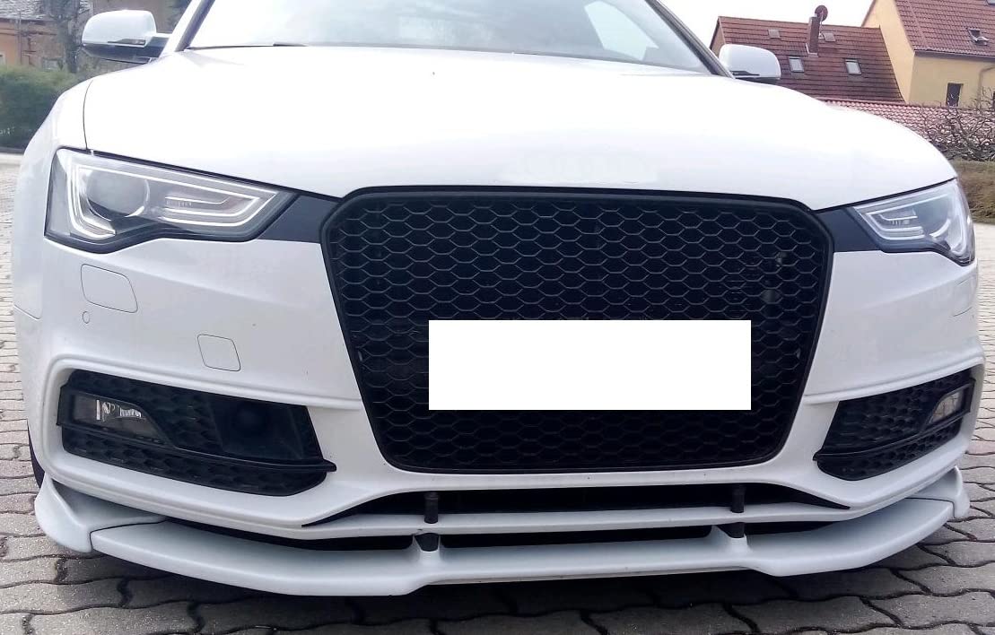 Waben- Gitter- Kühler- Sport- Front- Rippen- Grill mit Emblemhalter Schwarz Eintragungsfrei von goingfast