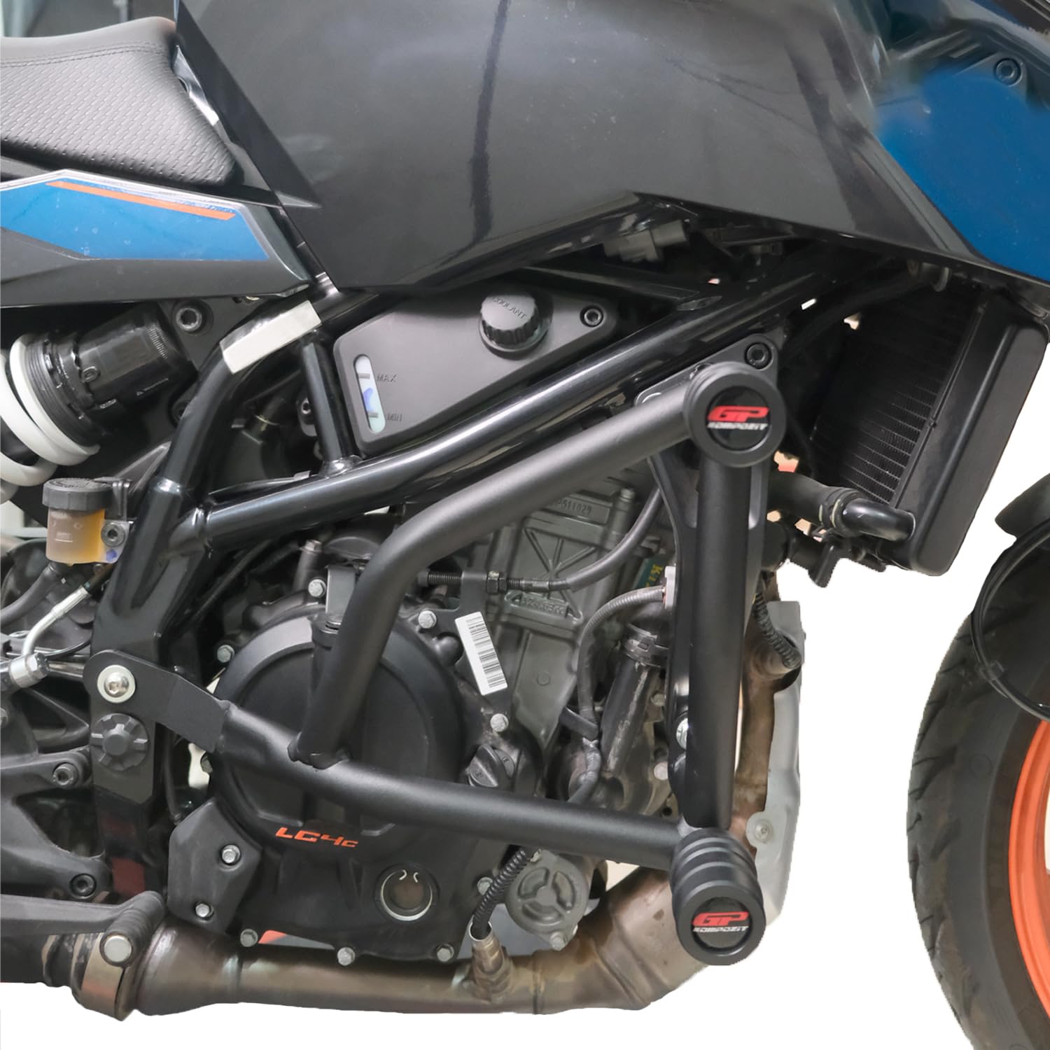 GP Kompozit Motorschutz Sturzbügel Schutz Schwarz Kompatibel für KTM 125 Duke / 200 Duke / 250 Duke / 390 Duke 2024 von GP Kompozit