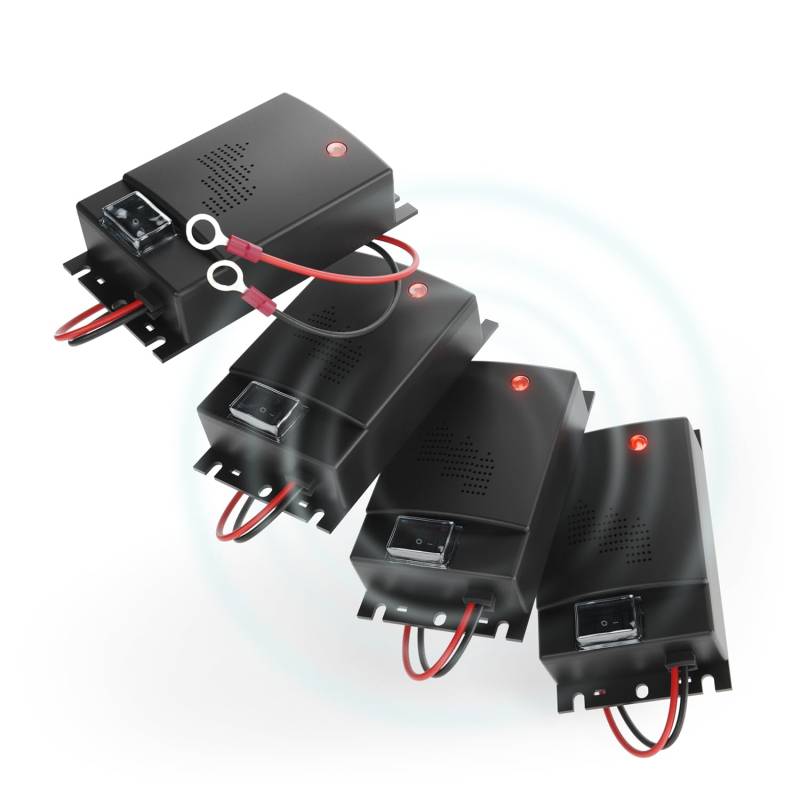 greate. 4X Marderschreck Auto mit 12V Batterieanschluss - Marderschrecker Auto für Motorraum - Mader Abwehr, Marderschutz für Auto, Marderabwehr Auto, Marder Ultraschall, Maderschrecker Auto von greate.