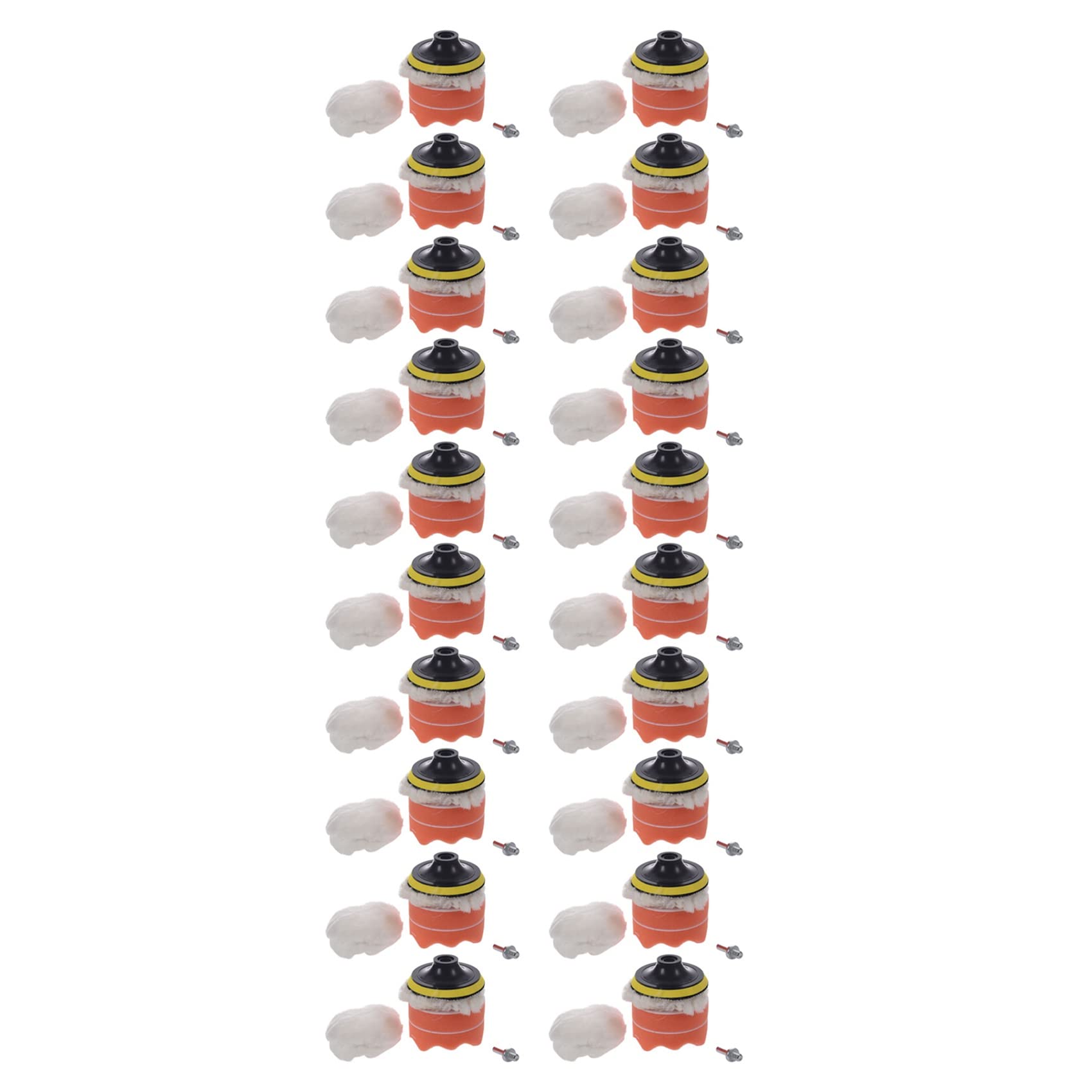 grounds 20X Gross Polierscheiben-Kit FÜR Auto-Polierpuffer-Bohrer-Adapter von grounds