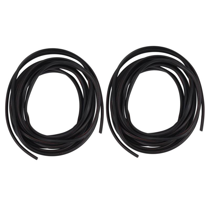 grounds 2X 16FT / 5M Schwarz Moulding Trim Rubber Strip AutotüR Kratzschutz Kantenschutz von grounds