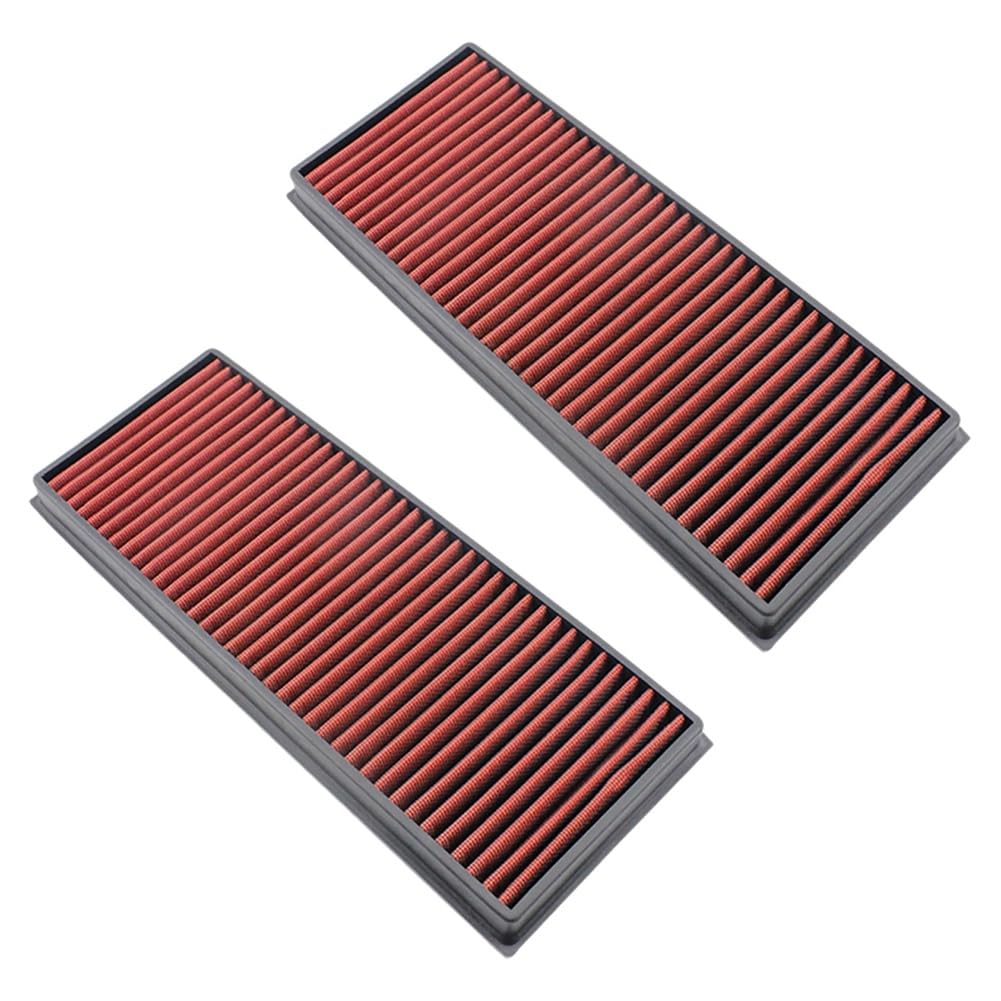 grounds 2X Auto Luft Einlass Filter Hoher Durchfluss Luft Filter für Golf 5 6 CC 1K0129620 von grounds