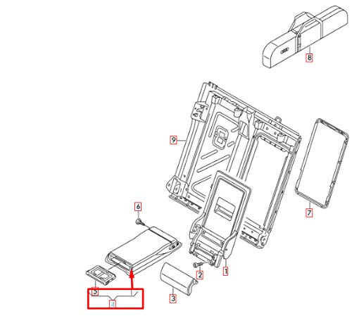 Passend für Audi A3 8Pa Armlehne Rücksitz 8V0885081Aaqt7 2013 Original von gtvtrading