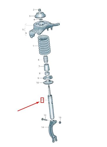 Passend für Audi A4 Avant B8 Stoßdämpfer Vorne Rechts 8K0413031Ca Original von gtvtrading