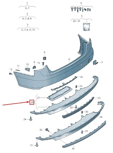 Passend für Audi A6 Avant C7 Heckspoiler Spoiler 4G0807521E1Rr Original von gtvtrading