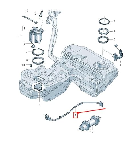 Passend für Audi A6 Avant C7 Tankgeber Kabelbaum 4G0971751 Original von gtvtrading