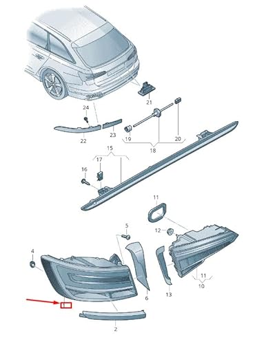 Passend für Audi A6 C8 Rückleuchte Hinten Links 4K5945223A Original von gtvtrading