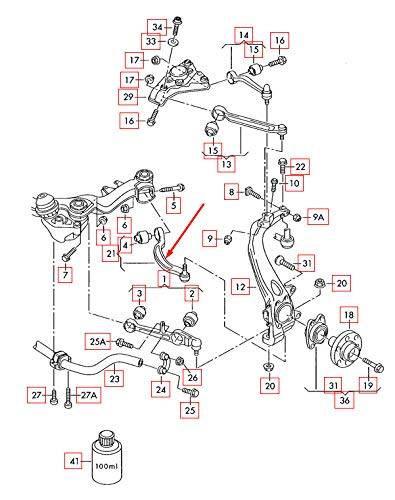 Passend für Audi A8 D3 Querlenker vorne rechts unten 4E0407694R 4.2 Benzin Original von gtvtrading