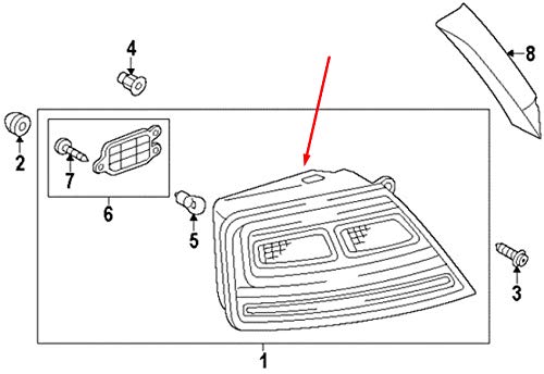 Passend für Audi A8 D4 Rückleuchte Hinten Rechts 4H0945096N Original von gtvtrading