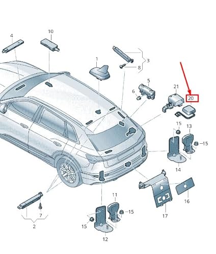 Passend für Audi E-Tron Ge Antenne 4Gd035503A Original von gtvtrading