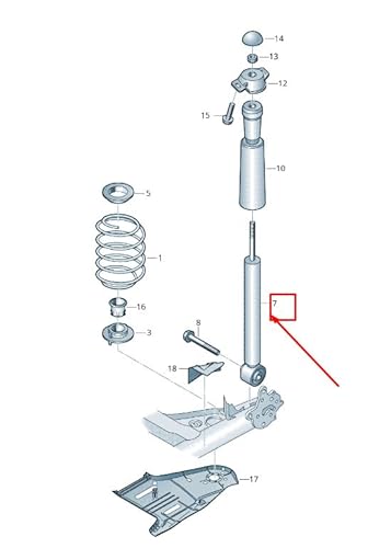 Passend für Audi Q2 Ga Gasstoßdämpfer Hinten 5Q0513049Gt Original von gtvtrading