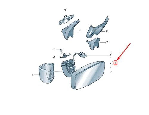 Passend für Audi Q2 Ga Innenspiegel Rückspiegel 8S0857511 Qe2 8S0857511Qe2 Original von gtvtrading