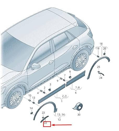 Passend für Audi Q2 Ga Radkappe Vorne Links 81A854969 Original von gtvtrading