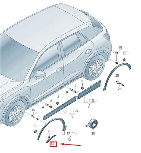 Passend für Audi Q2 Ga Radkappe Vorne Rechts 81A854970 Original von gtvtrading