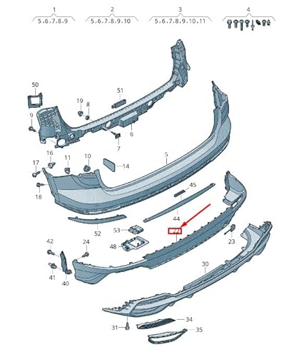 Passend für Audi Q3 F3 Heckspoiler Spoiler 83A807521B Gru 83A807521Bgru Original von gtvtrading