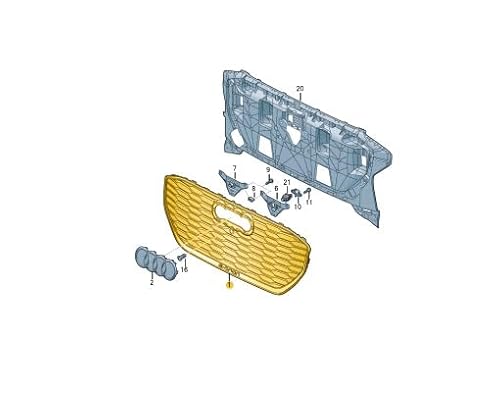 Passend für Audi Q4 E-Tron Frontstoßstange Kühlergrill 89A853651At94 Original von gtvtrading