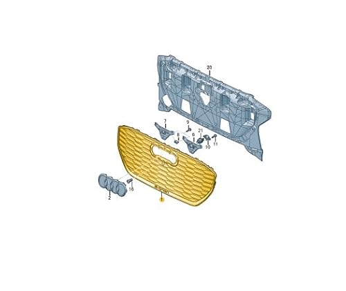 Passend für Audi Q4 E-Tron Kühlergrill Stoßstange vorne 89A853651A3Q7 Original von gtvtrading