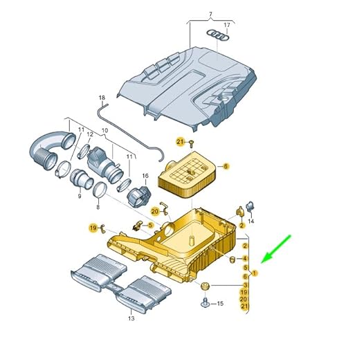 Passend für Audi Q7 4M Luftfilter 4M0133837A Original von gtvtrading