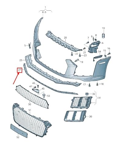 Passend für Audi R8 4S Frontspoiler Spoiler 4S0807110C 9B9 4S0807110C9B9 Original von gtvtrading