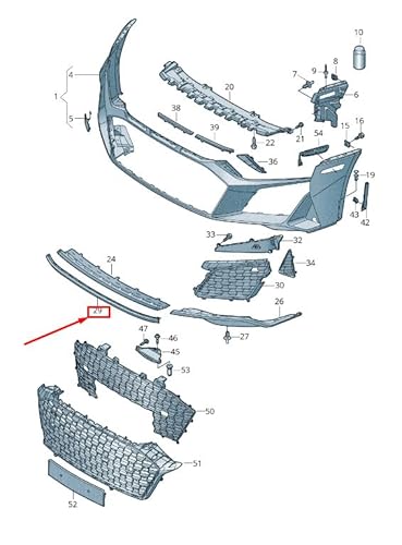 Passend für Audi R8 4S Frontspoiler Spoiler 4S0807110D 9B9 4S0807110D9B9 Original von gtvtrading