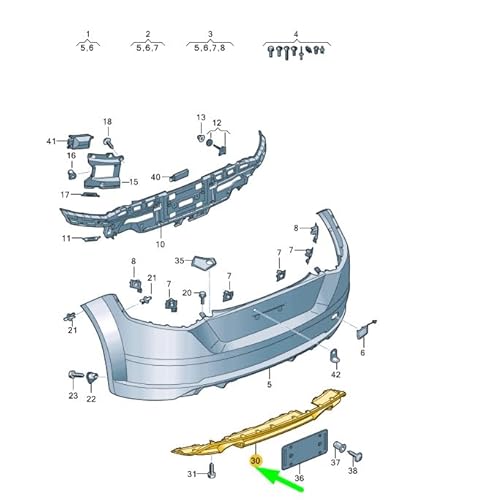 Passend für Audi TT FV 8S Heckspoiler Spoiler 8S0807521A1RR Original von gtvtrading