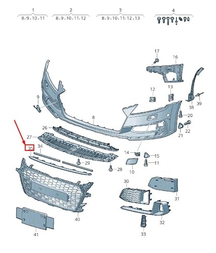 Passend für Audi TT FV Frontspoiler Spoiler 8S0807110H 1RR 8S0807110H1RR Original von gtvtrading