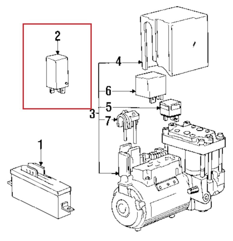 Passend für BMW 7 E32 3.0I 145Kw ABS Steuergerät Relais 34521179131 Original von gtvtrading