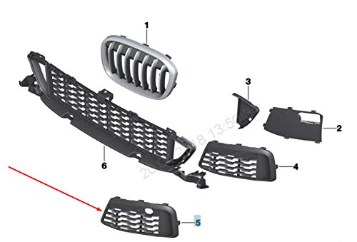 Passend für BMW X1 F48 M Sport Stoßstange Vorne Rechts Kühlergrill 51118072776 8072776 2015 von gtvtrading