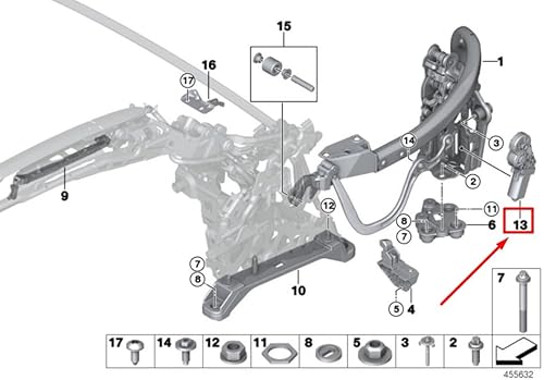 Passend für Bmw 4 Cabrio F33, F83 Antrieb Verriegelung 7355824 54377355824 Original von gtvtrading