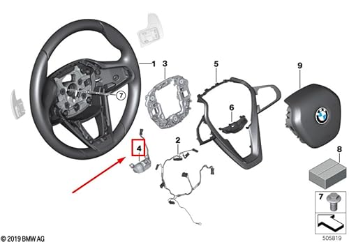 Passend für Bmw X6G06 Lenkrad Airbag Ausgleichsgewicht 32306876816 6876816 Original von gtvtrading