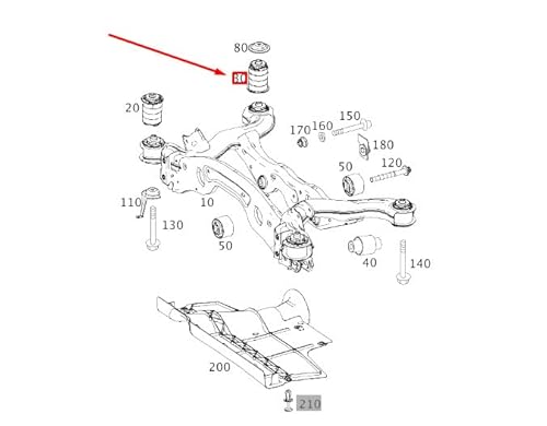 Passend für MB Cla C117 Hinterachsträger Federbein hinten A2463510400 Original von gtvtrading