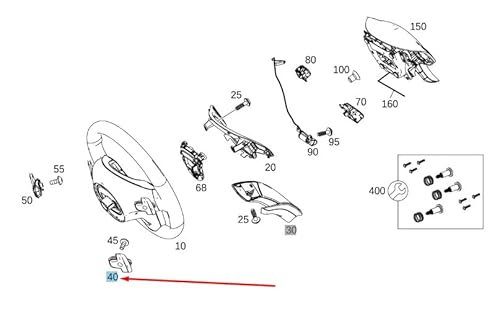 Passend für MB Cla C117 Lenkrad links Schalterblock A09990510009107 Original von gtvtrading