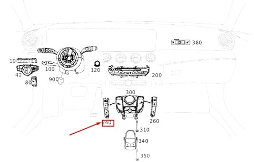 Passend für MB E C238 Bedienfeld unten links Schalterfeld A2139050813 Original von gtvtrading